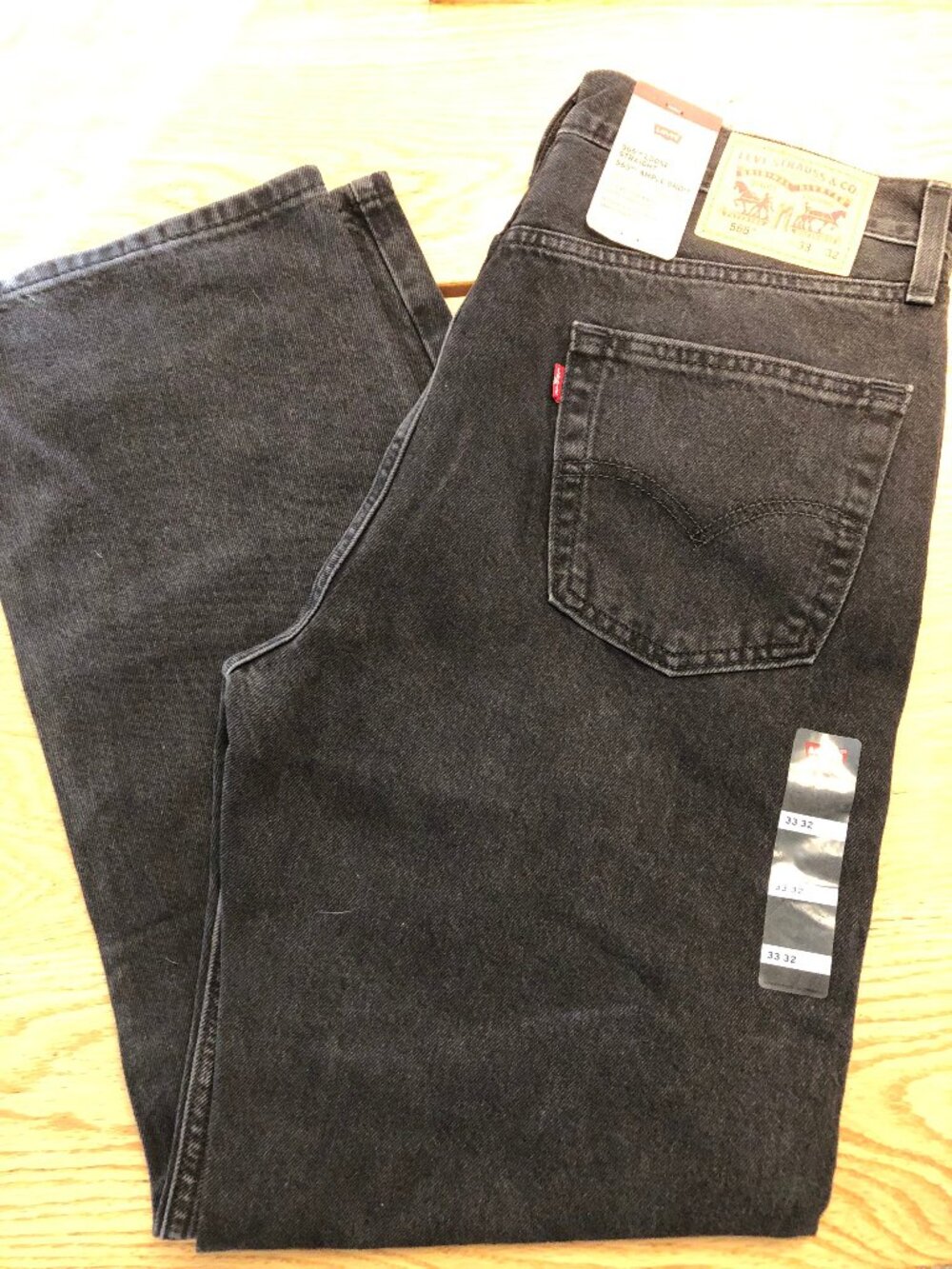 Levi’s 565 Loose Straight Men’s Black Jeans NWT – W33 L32